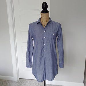 ⭐ J. Crew Factory blue chambray popover small